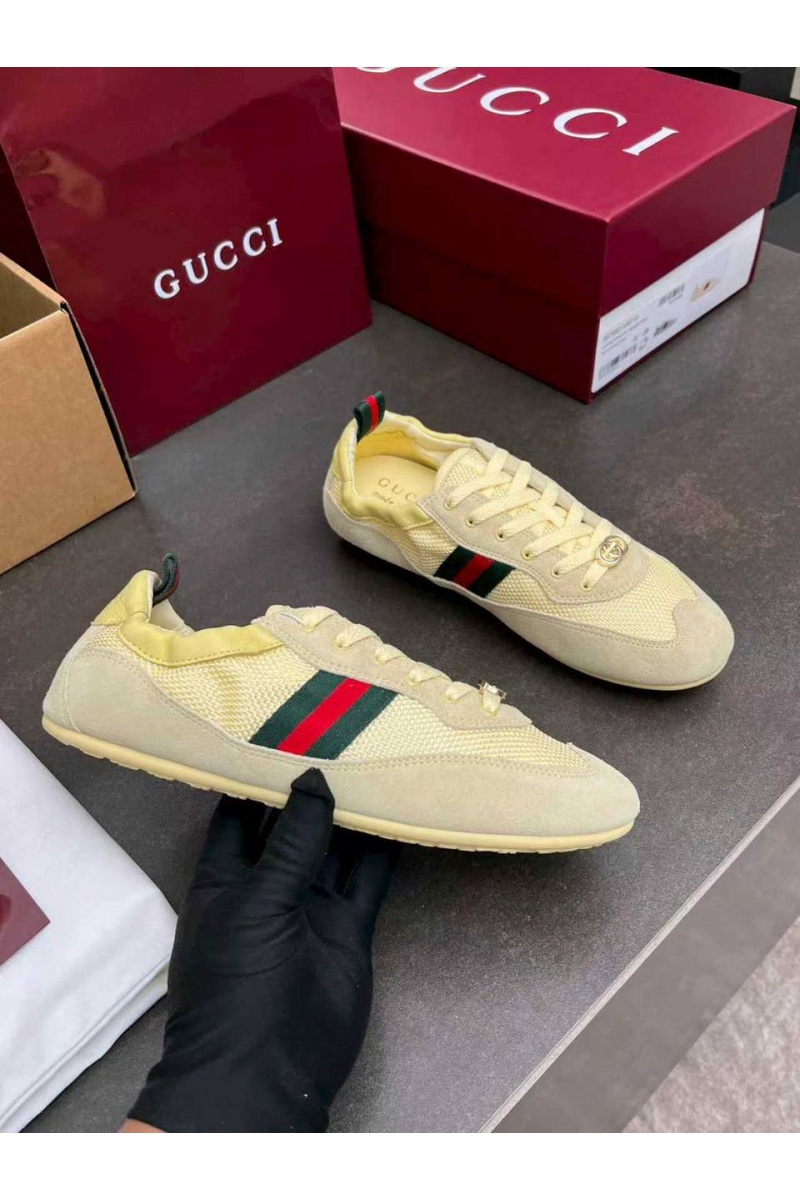 Gucci Женские кроссовки GG Shift premium