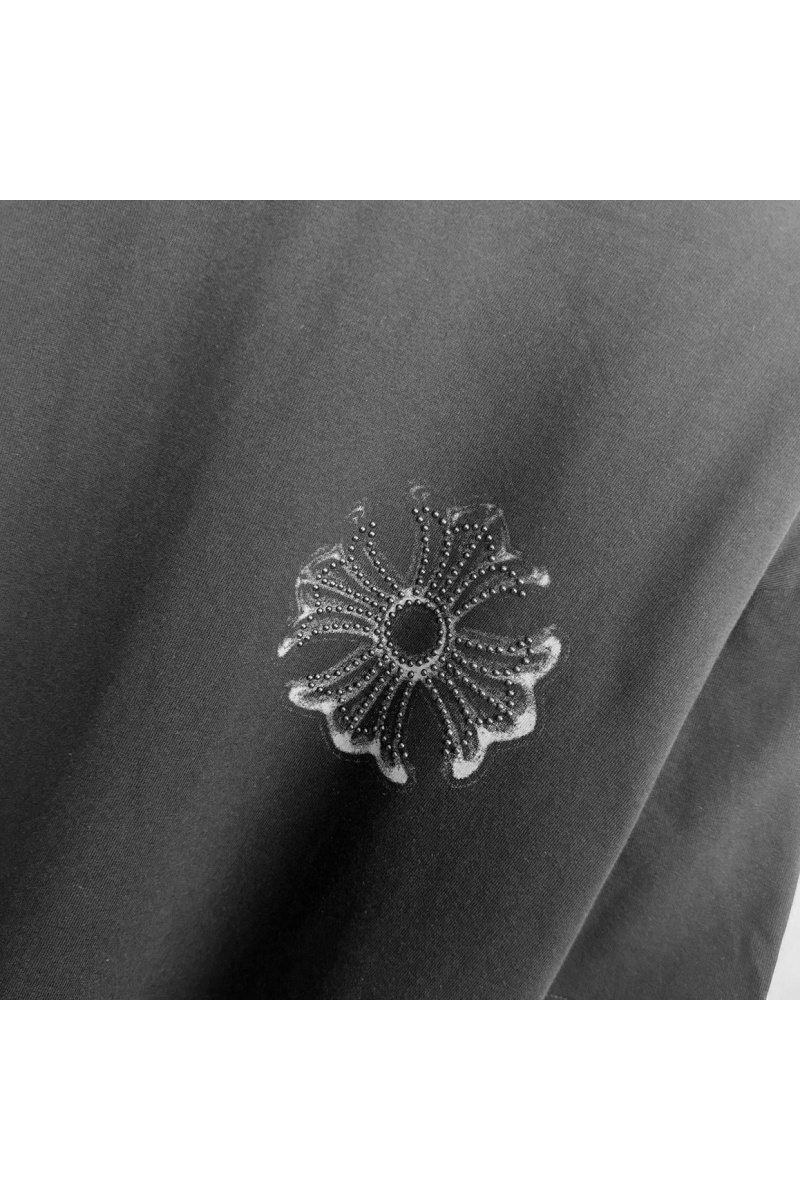 Chrome Hearts Чёрная оверсайз футболка Premium 