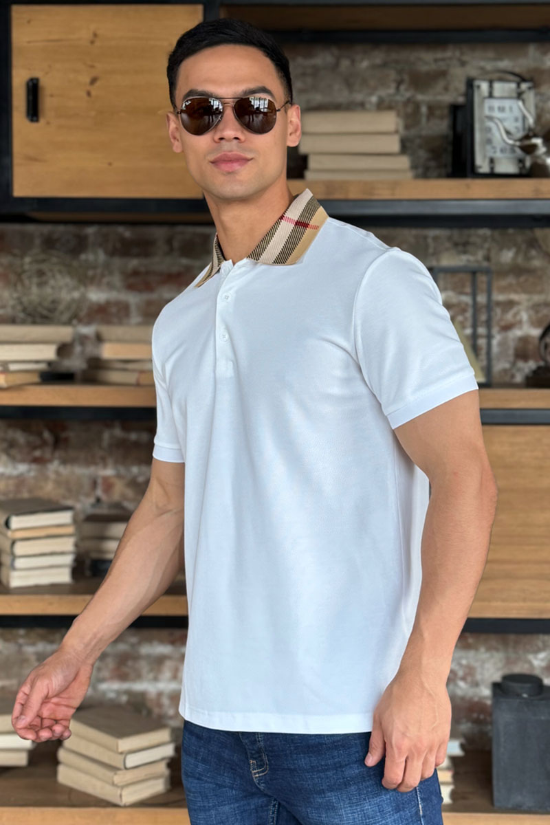 Burberry Мужское поло Premium - White