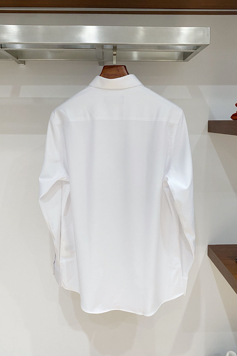 Kiton Мужская белая рубашка premium