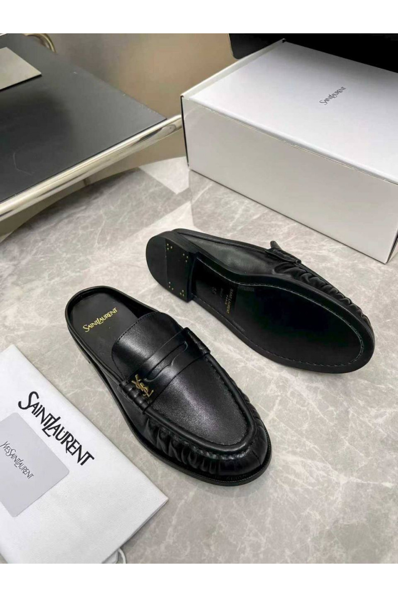 Yves Saint Laurent Женские кожаные мюли premium