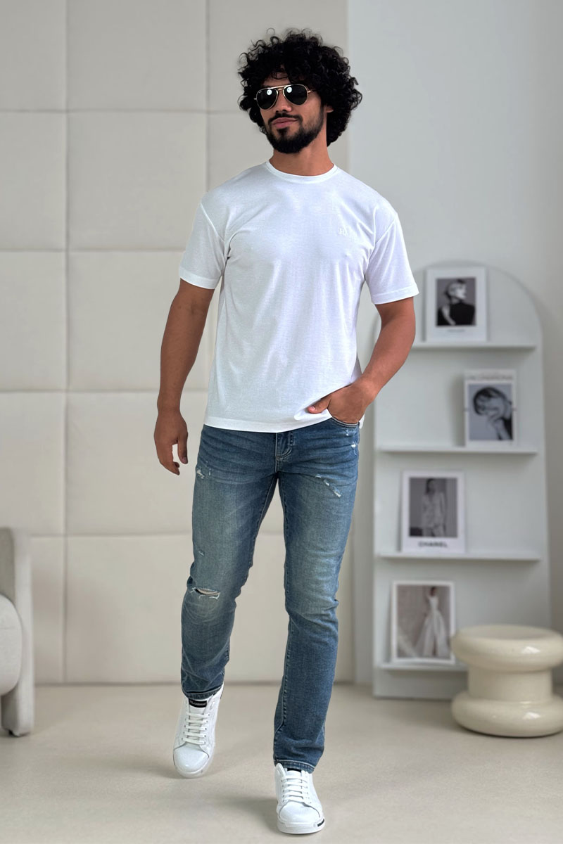 Dоlсе & Gаbbаnа Мужские синие джинсы comfort fit