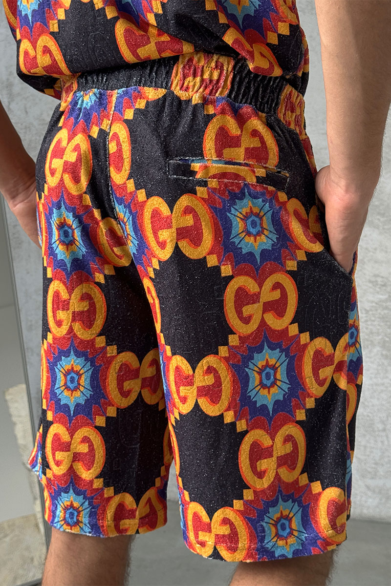 Gucci Брендовые мужские шорты GG logo all-over