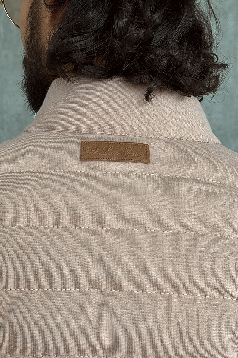 Loro Piana Бежевый двусторонний жилет