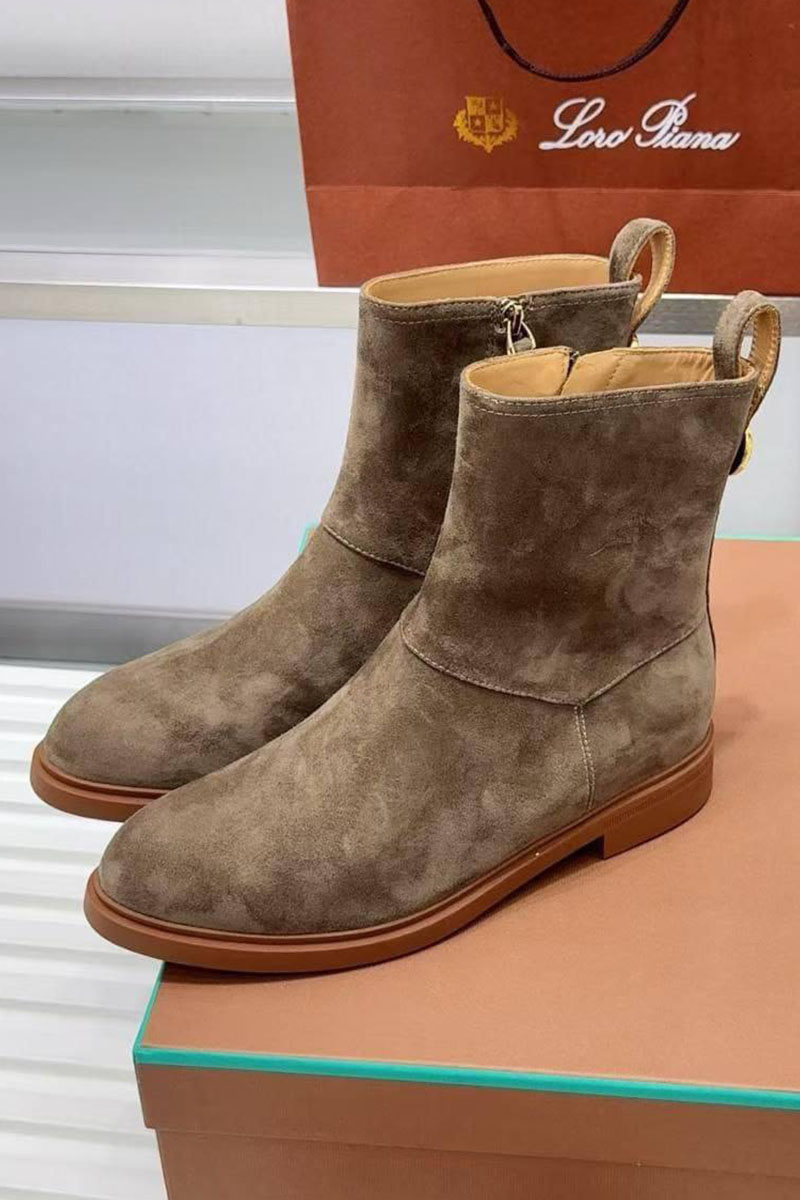 Loro Piana Женские замшевые сапоги premium
