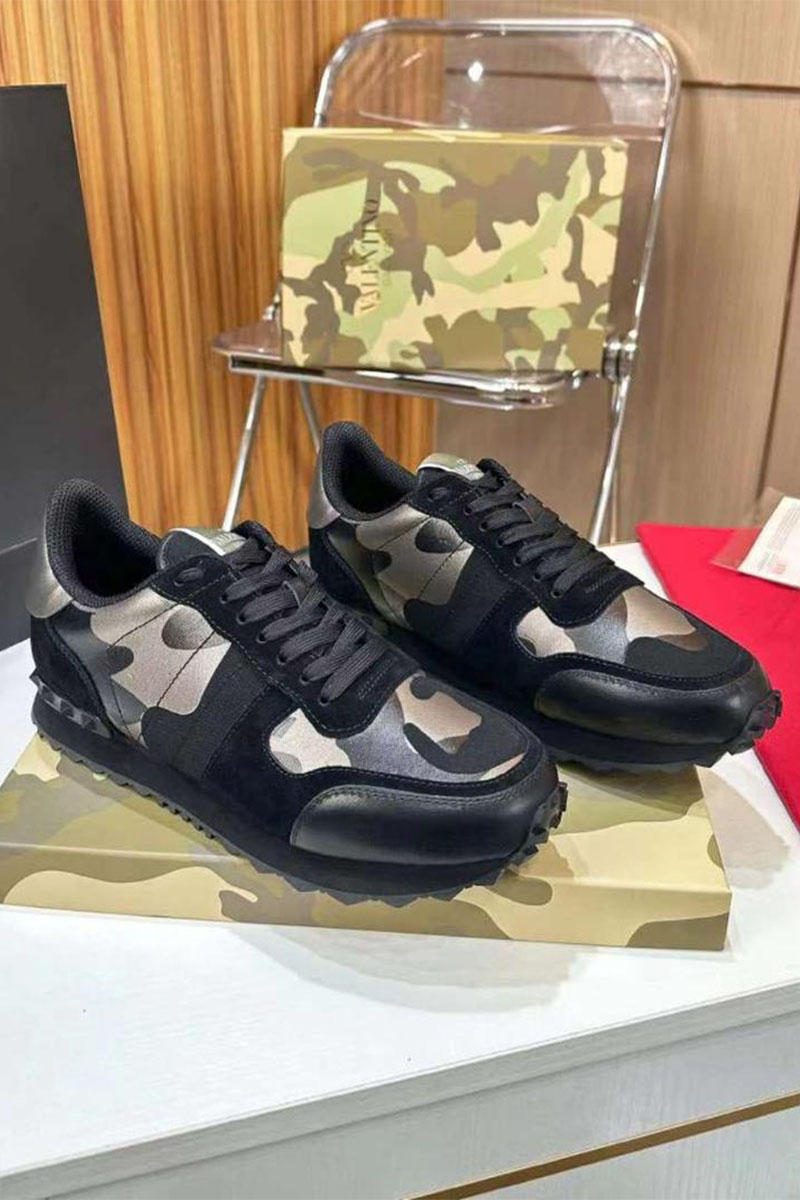 Valentino Комбинированные кроссовки Rockrunner - Black / Grey