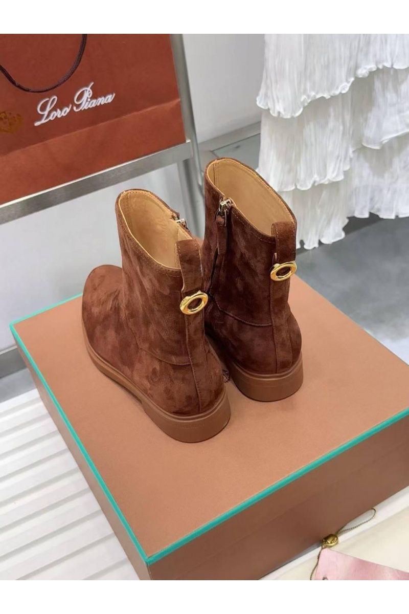 Loro Piana Женские замшевые сапоги premium