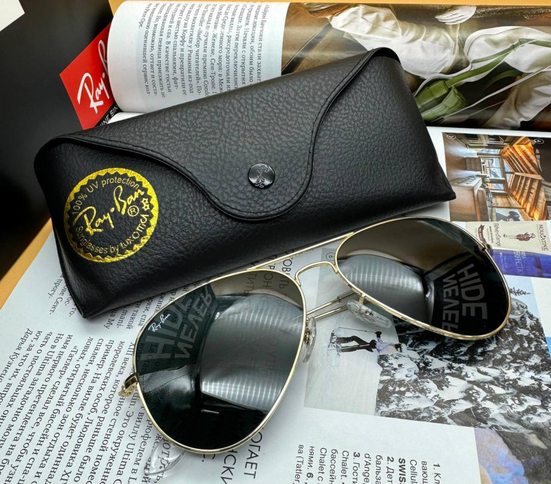 Ray Ban Солнцезащитные очки Aviator Large Metal