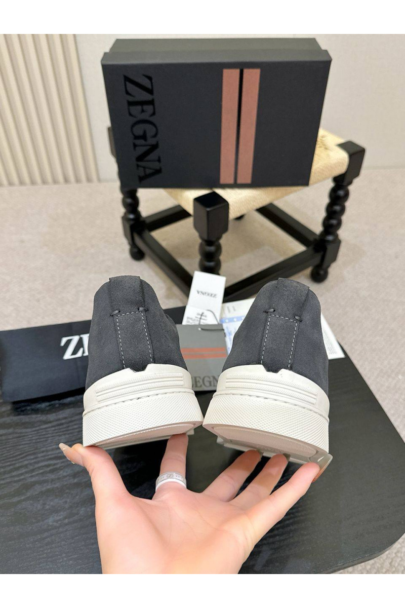 Zegna Мужские кроссовки Triple Stitch - Grey
