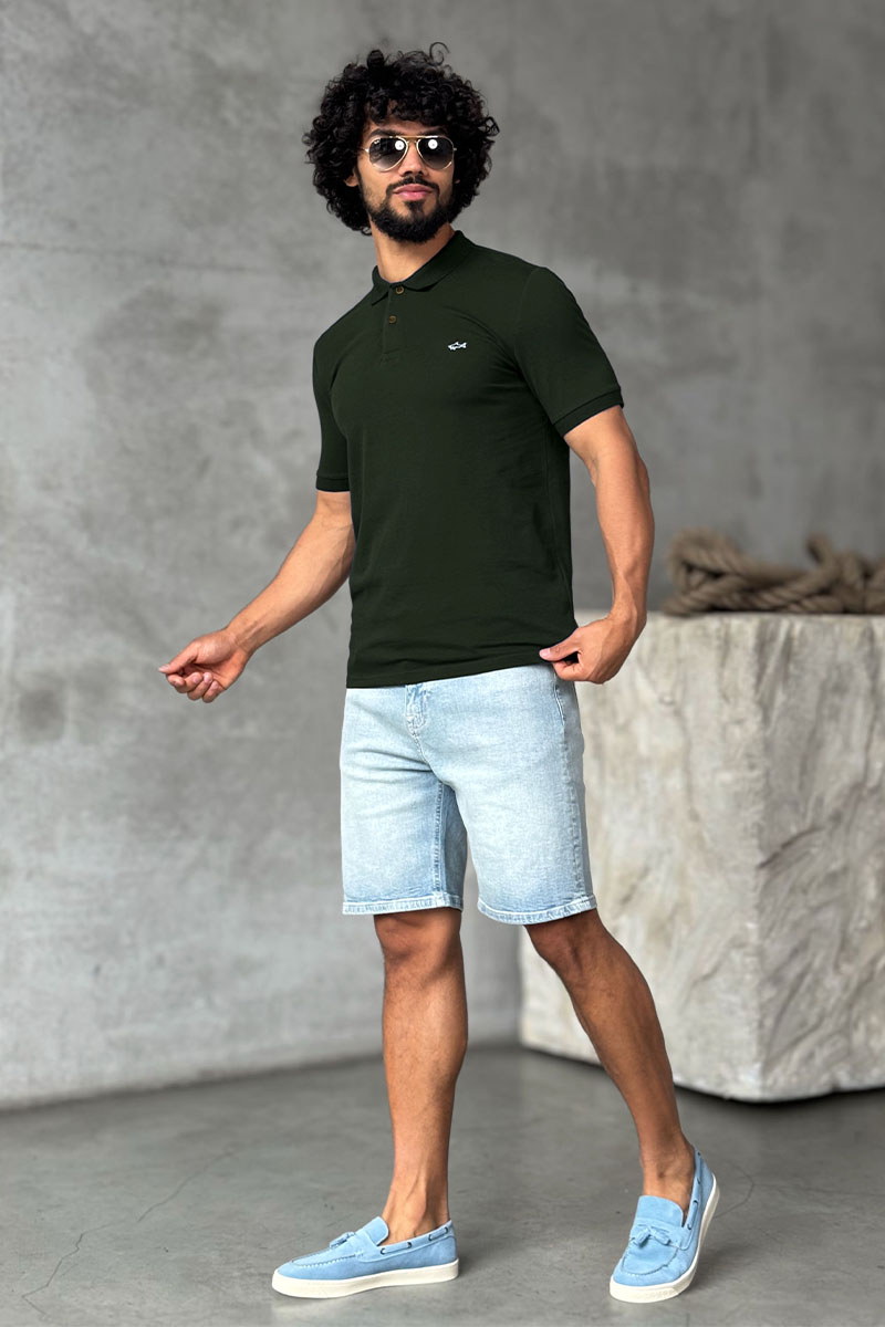 Paul & Shark Зелёное поло logo-embroidered 