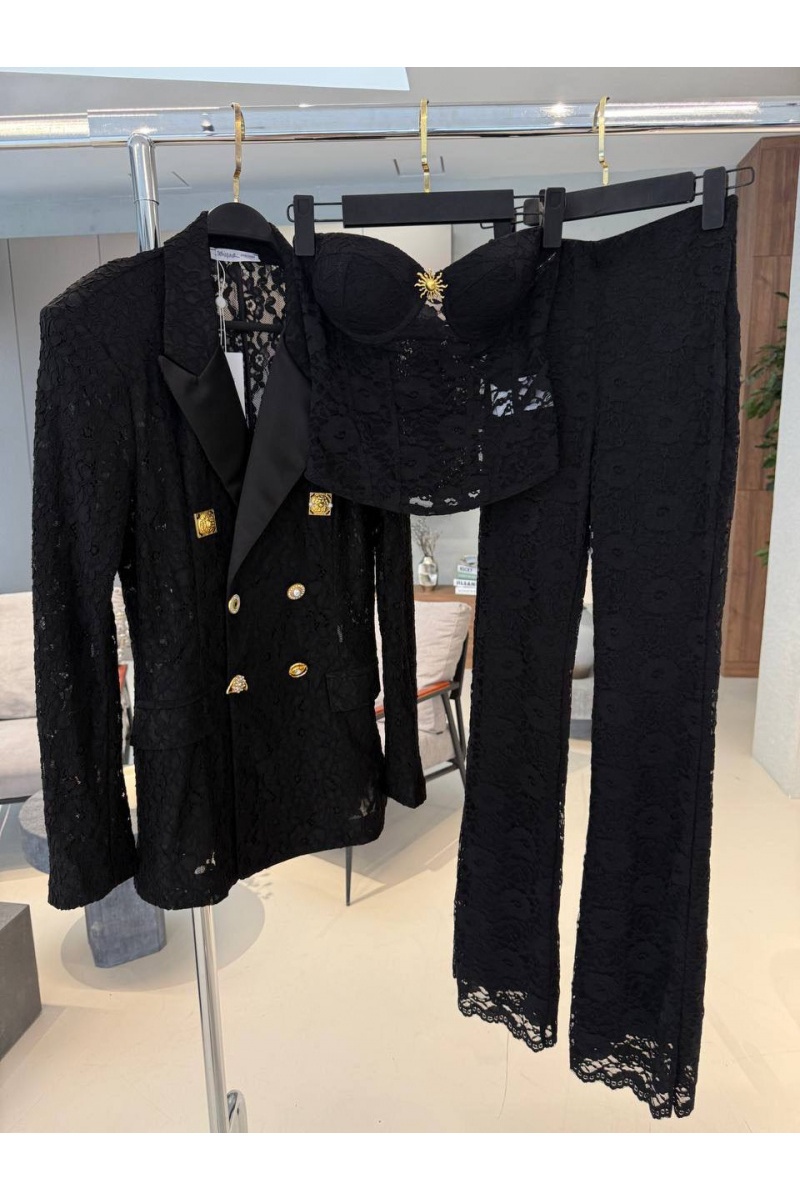 Schiaparelli Женский костюм тройка premium - Black