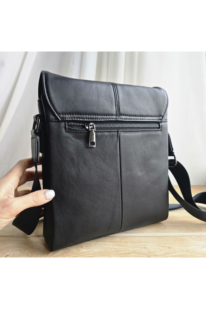 Montblanc Кожаная сумка - Black 26x22 см