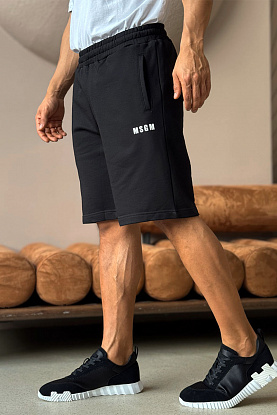 Мужские чёрные шорты MSGM