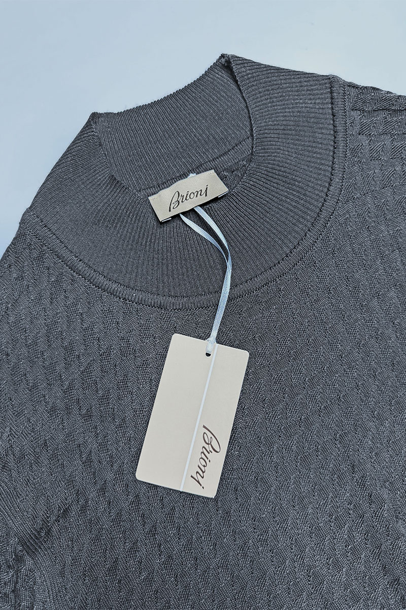 Brioni Мужская водолазка цвета антрацит