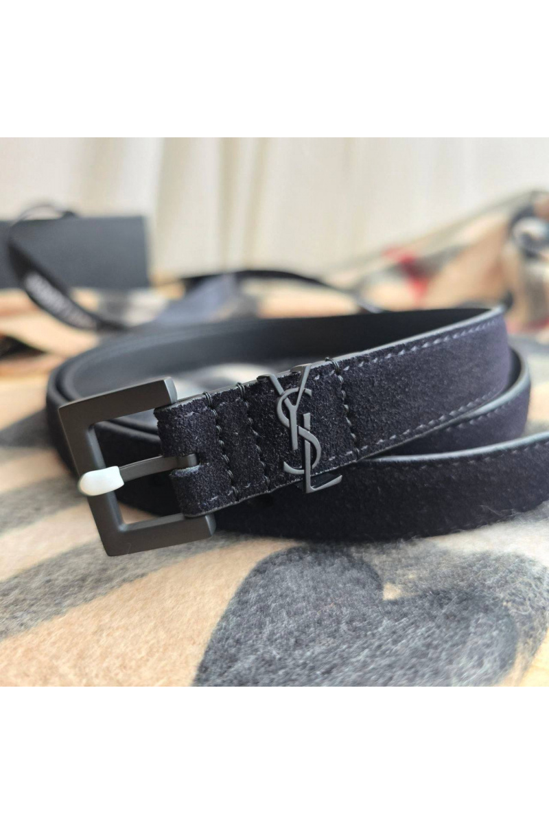 Yves Saint Laurent Замшевый ремень 