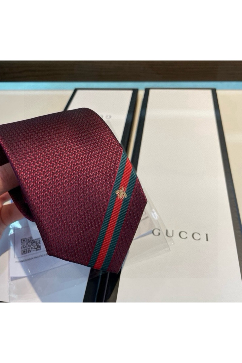 Gucci Галстук premium 146x7 см - Burgundy 