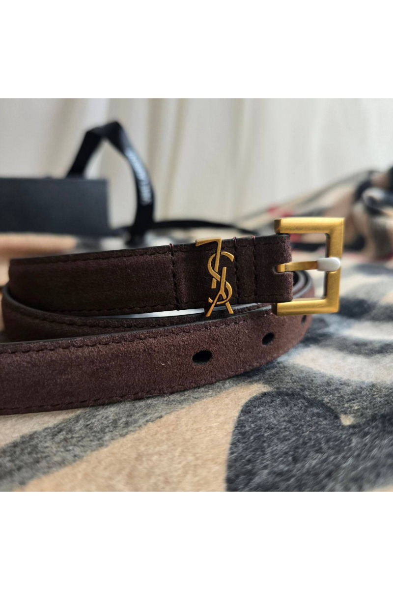 Yves Saint Laurent Замшевый ремень 