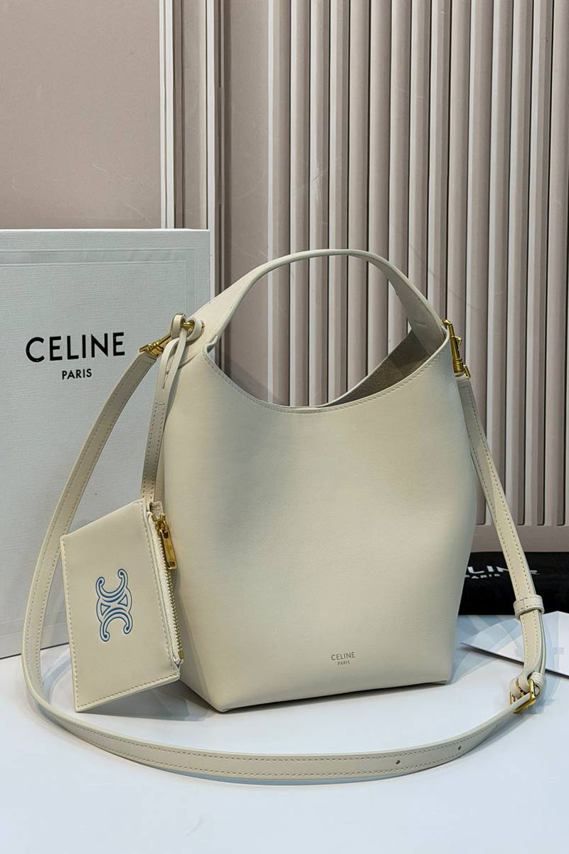 Celine Кожаная сумка Small Hobo premium 18x31x6 см