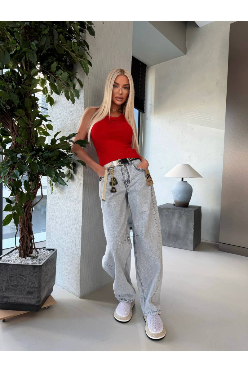 MIU MIU Женские прямые джинсы premium