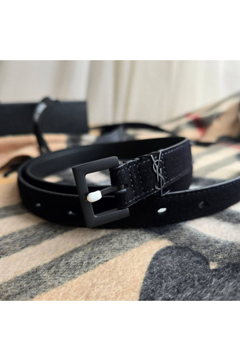 Yves Saint Laurent Замшевый ремень 