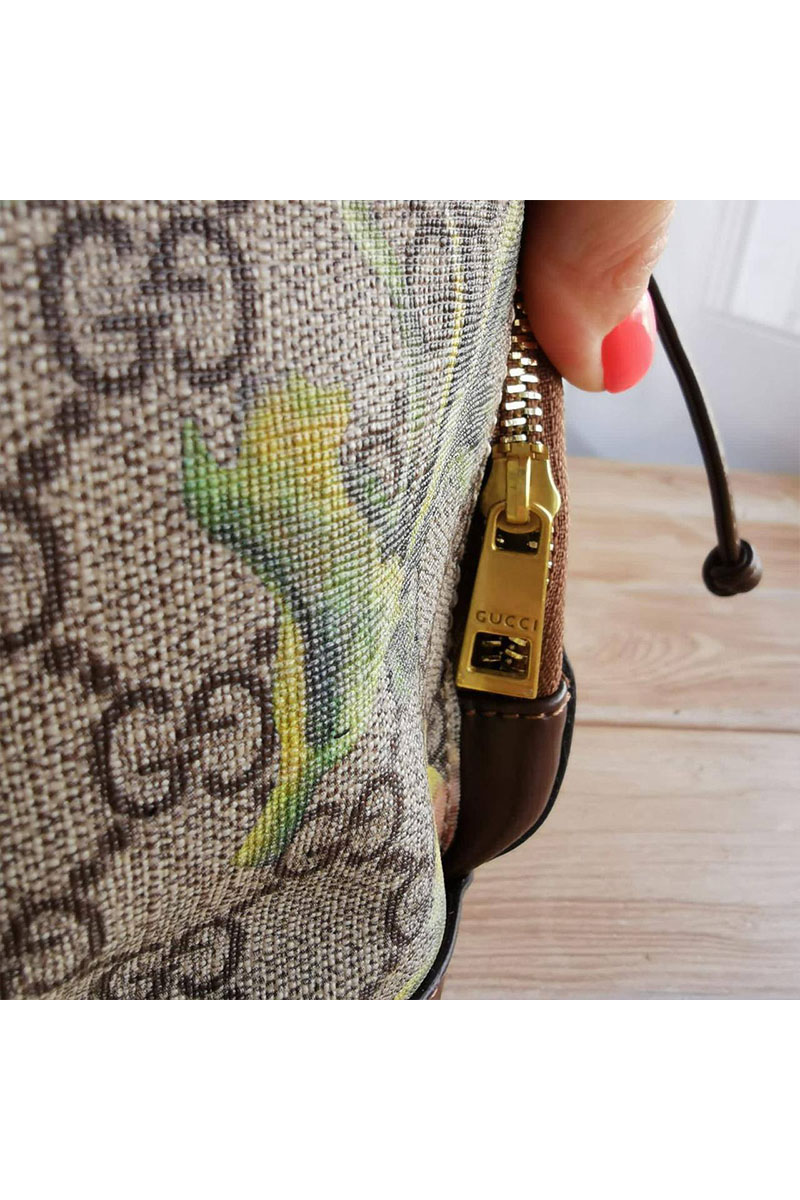 Gucci Кожаный рюкзак Floral 26.5x30 см