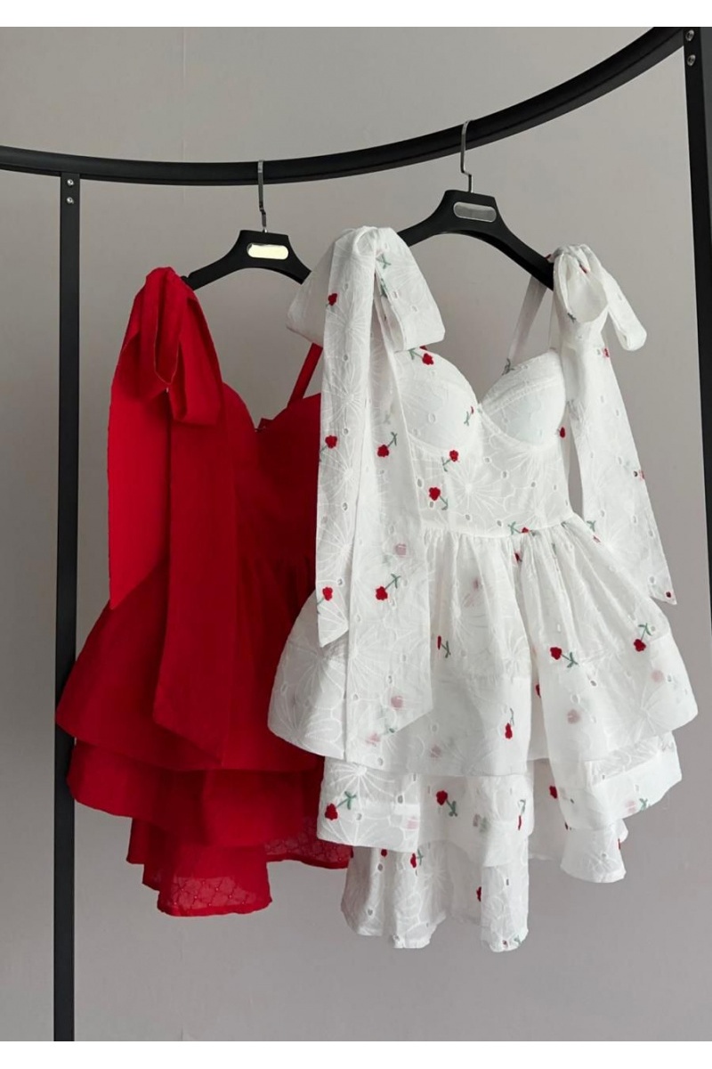 Yves Saint Laurent Белое женское платье 