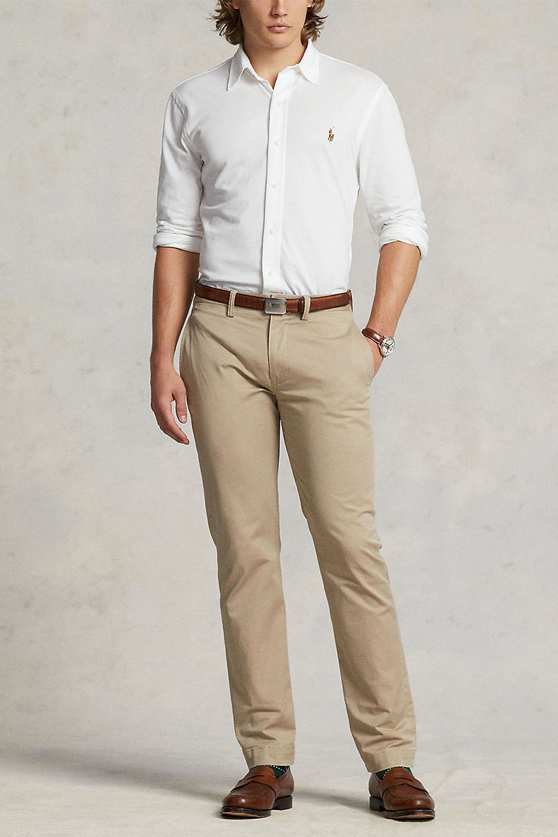 Polo Ralph Lauren Мужская белая рубашка 