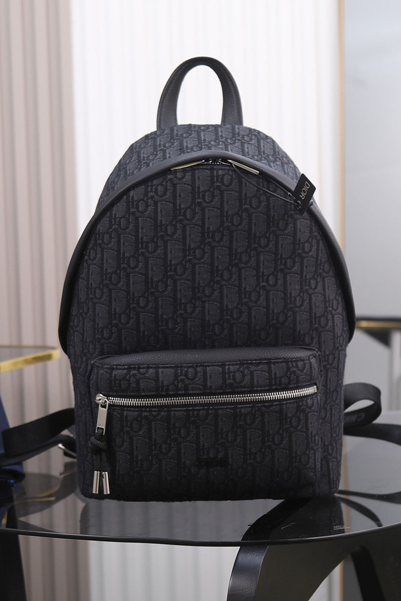 Dior Текстильный рюкзак Oblique Premium 37x26x15 см