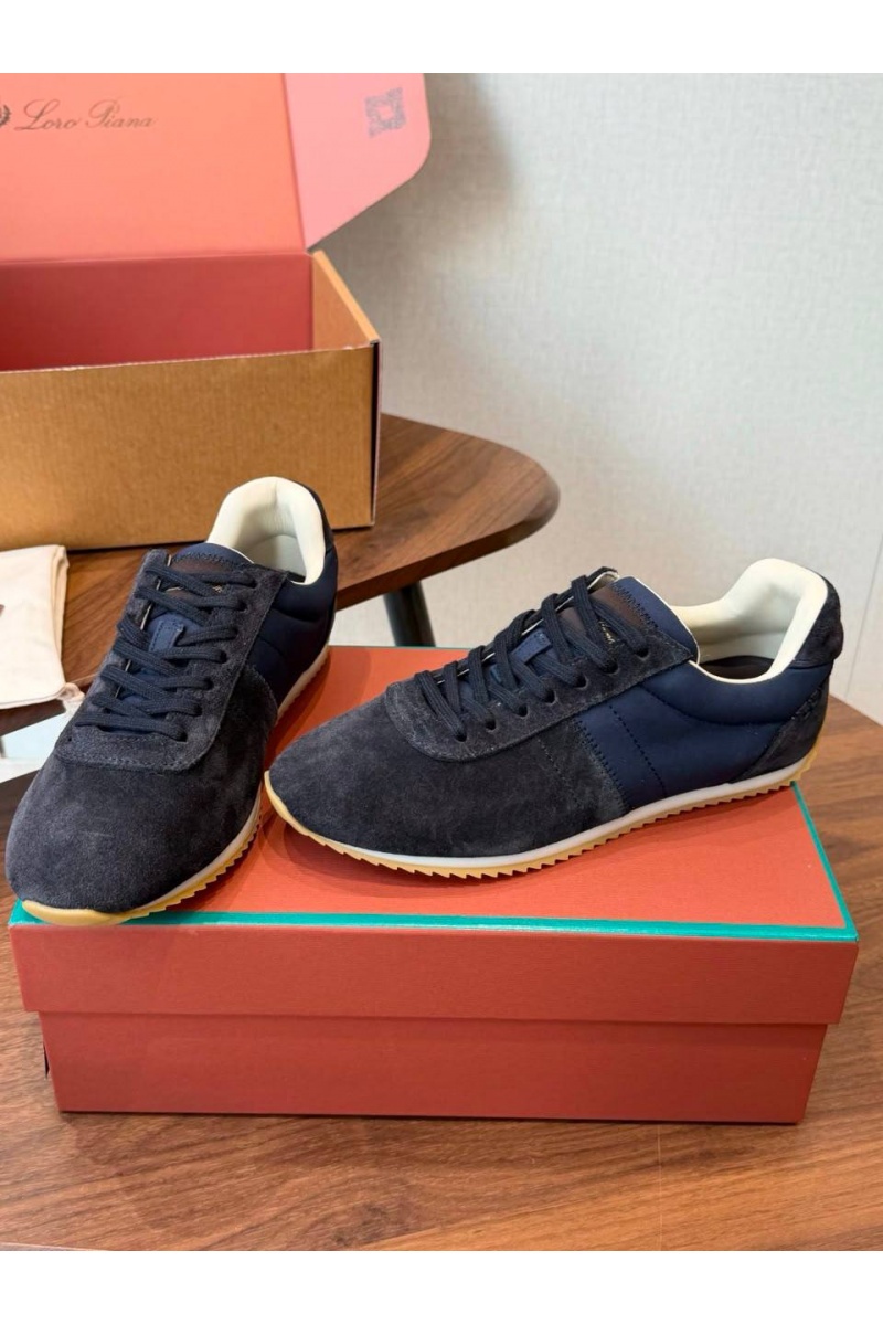 Loro Piana Женские замшевые кроссовки Fast Walk premium