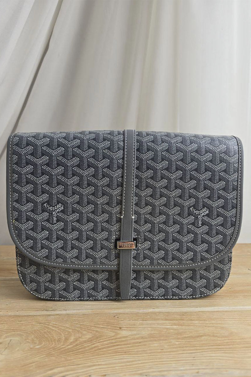 Designer Clothing Кожаная сумка Goyard Belvedere MM 27x21 см