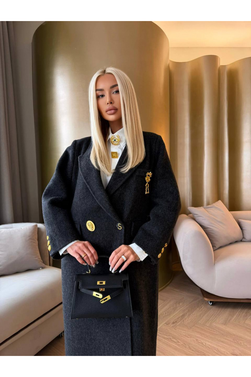 Schiaparelli Женское шерстяное пальто Premium - Black