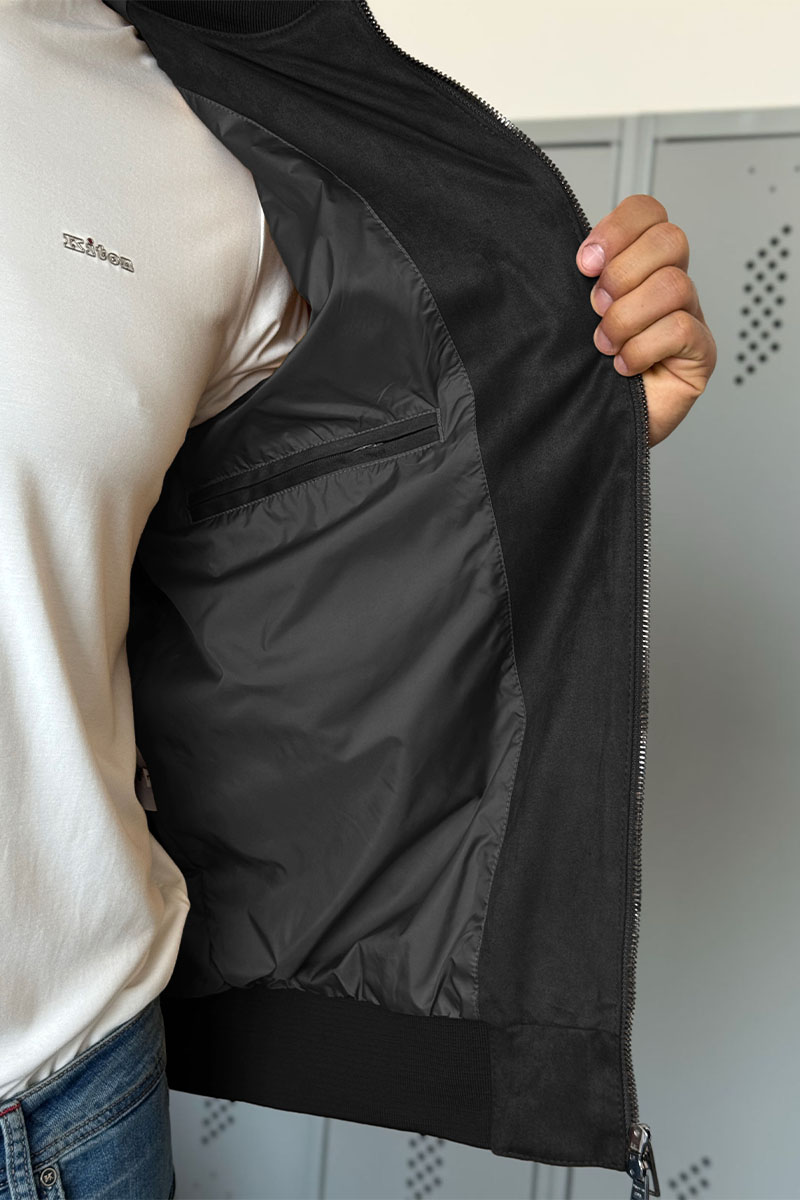 Loro Piana Мужской серый бомбер 