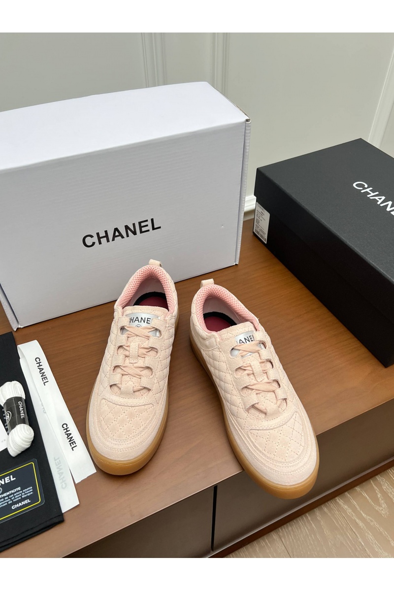 Chаnеl Женские замшевые кроссовки premium