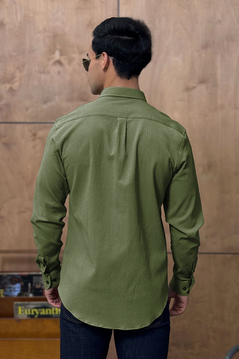 Etro Мужская зелёная рубашка Pegasus logo