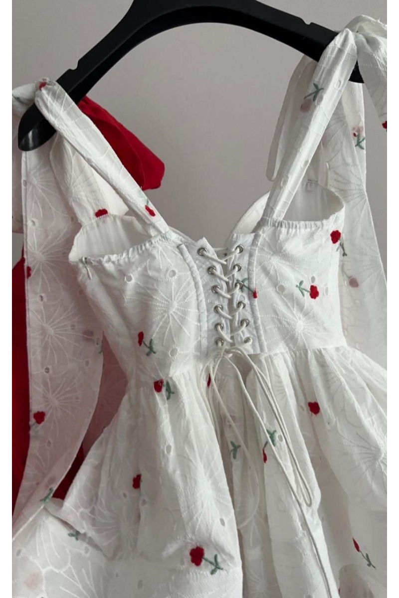 Yves Saint Laurent Белое женское платье 