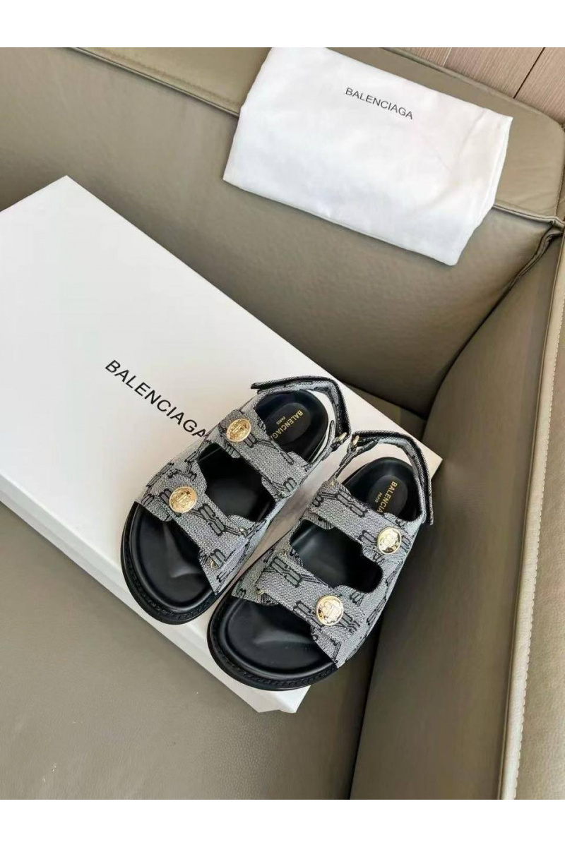 Balenciaga Женские сандалии Jacquard Premium - Grey