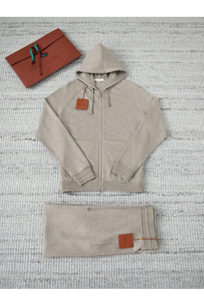 Loro Piana Бежевая кофта на молнии premium