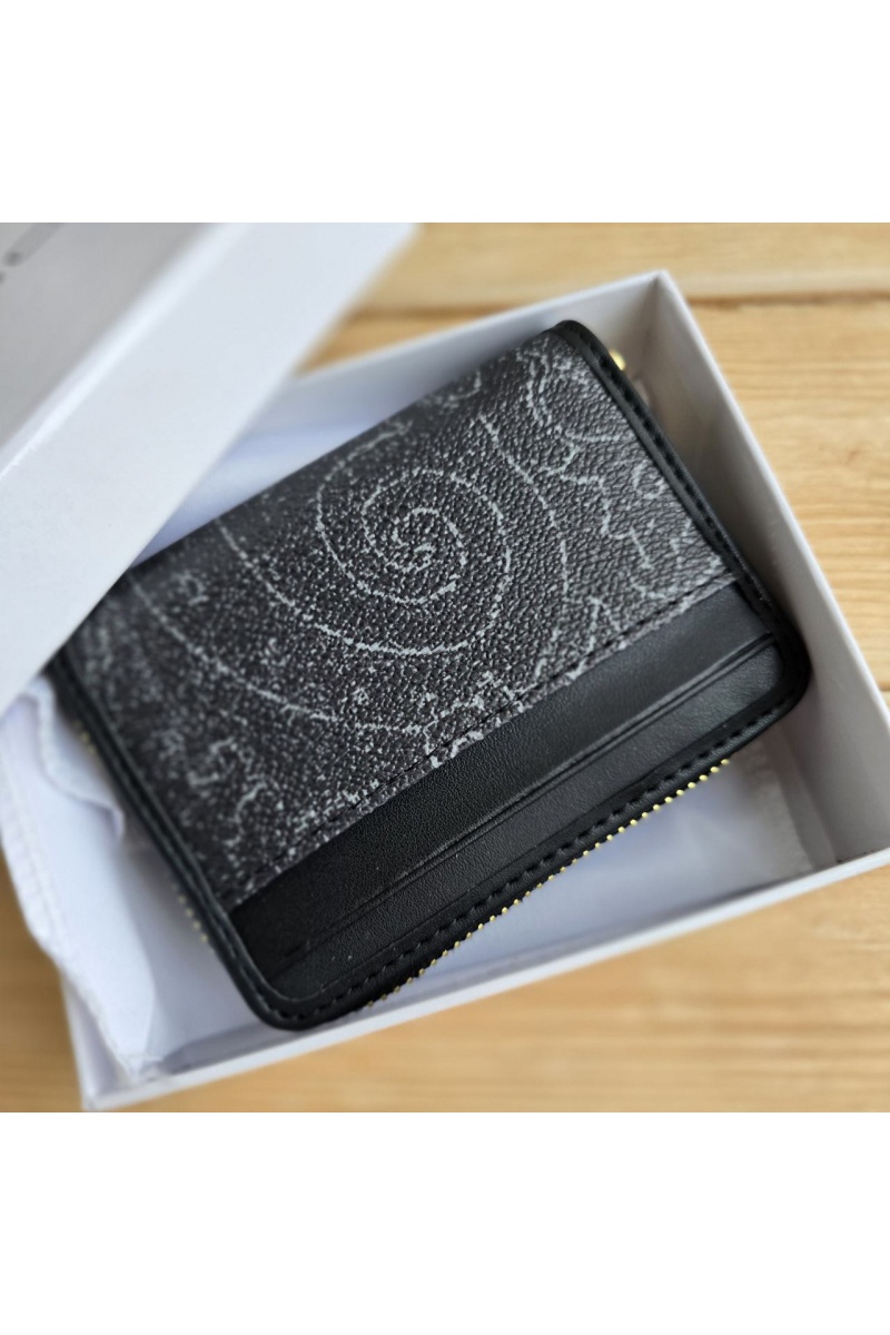 Etro Кожаный кошелёк с узором пейсли 11x8 см