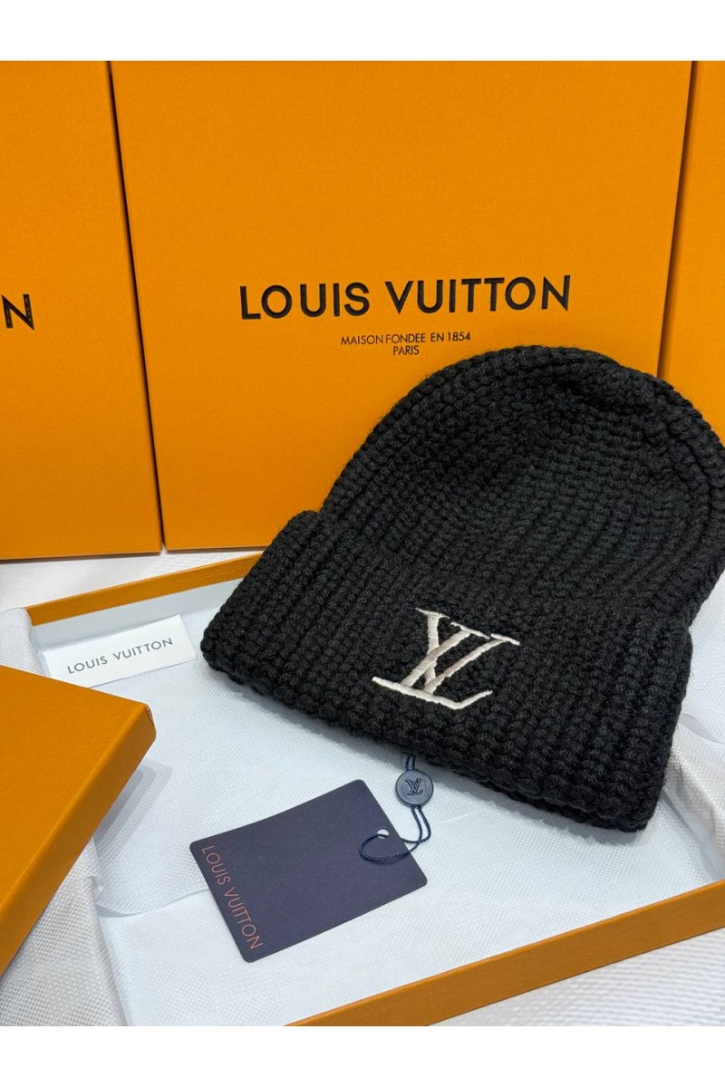 Lоuis Vuittоn Шапка logo-embroidered - Black