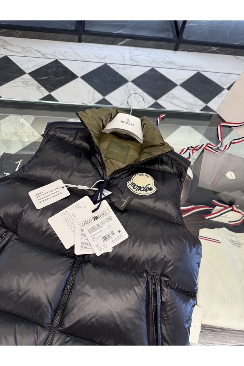 Moncler Мужской чёрный жилет Lipsi