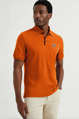Мужское поло Premium - Orange