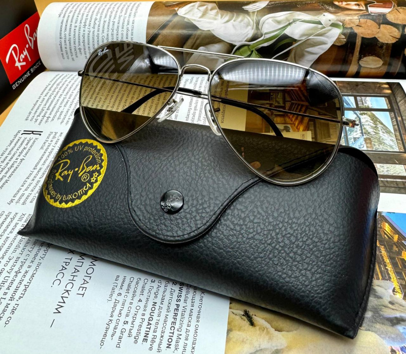 Ray Ban Солнцезащитные очки Aviator Large Metal