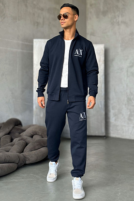 Спортивный костюм logo-embroidered - Navy