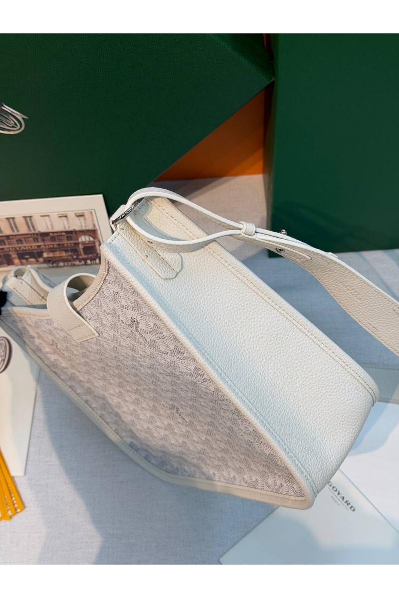 Designer Clothing Кожаная сумка Goyard Musette PM premium 28x22x10 см