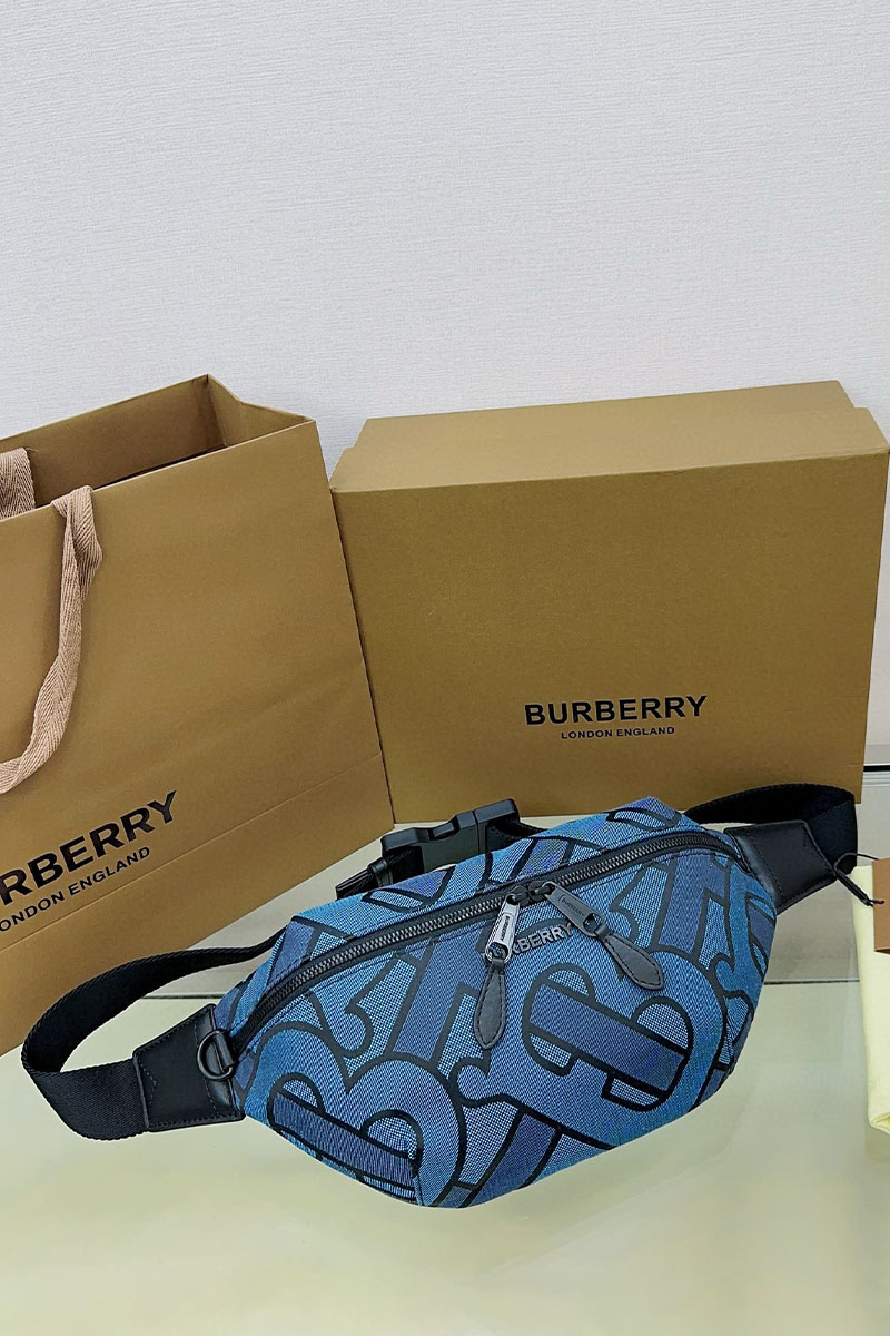 Burberry Текстильная сумка на пояс Sonny Premium 31x7x14 см
