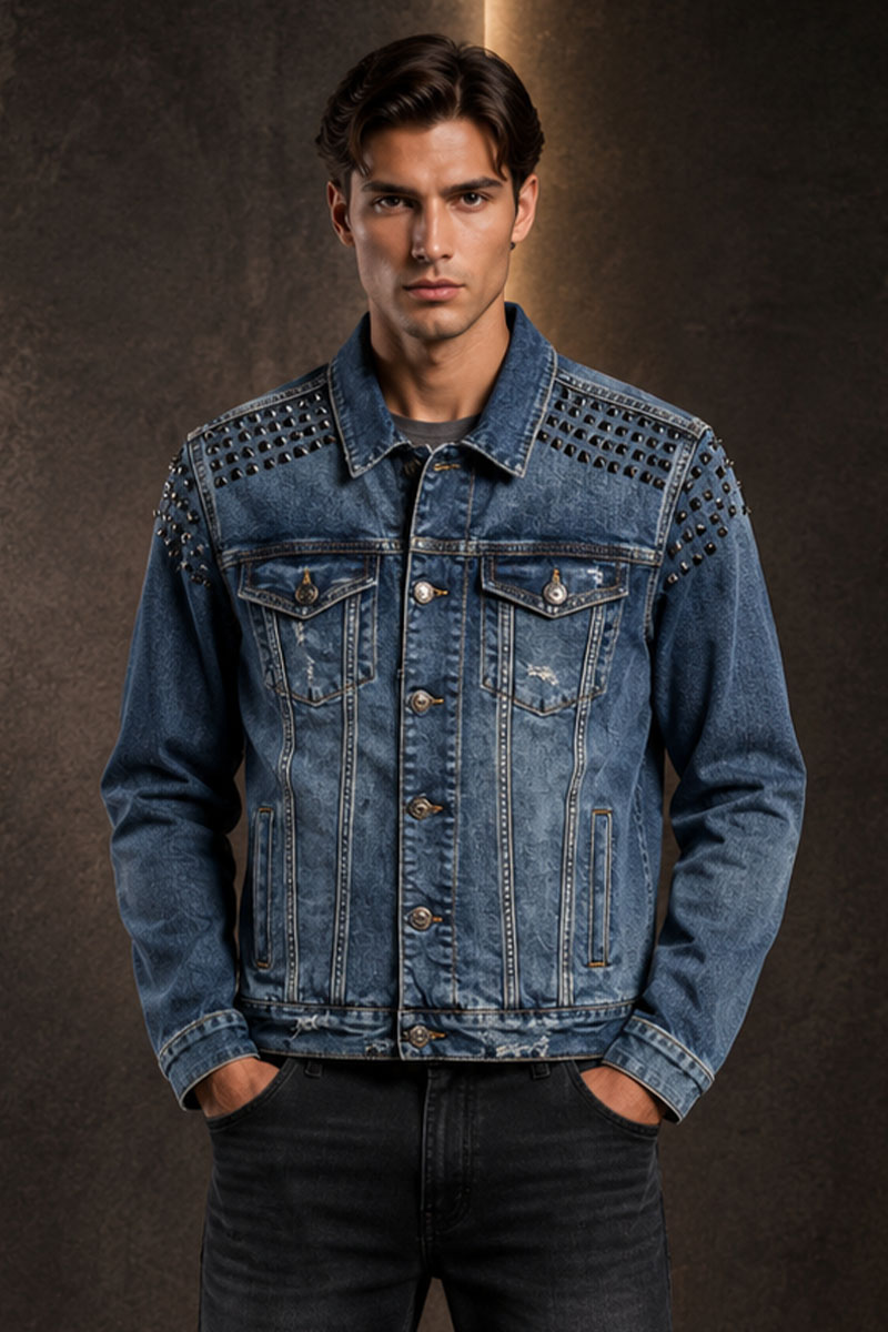 Valentino Мужская джинсовая куртка - Blue