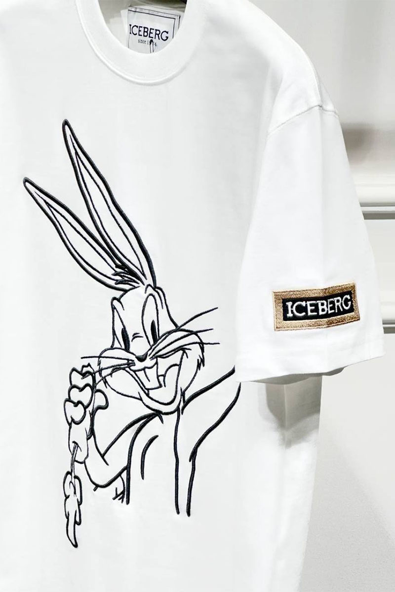 Iceberg Мужская белая футболка Looney Tunes 