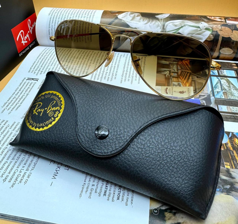 Ray Ban Солнцезащитные очки Aviator Large Metal