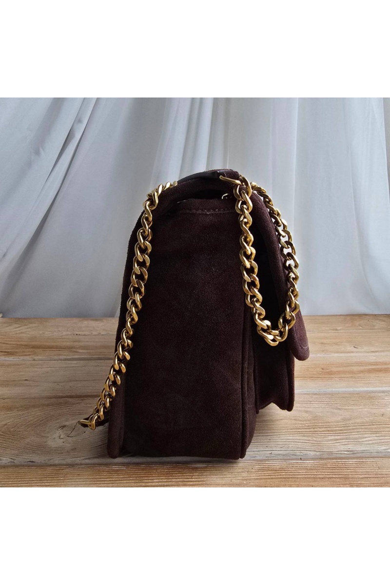 Yves Saint Laurent Замшевая сумка 28x21 см
