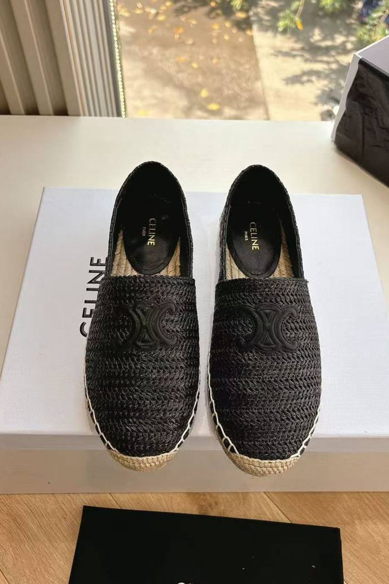 Celine Женские эспадрильи Premium - Black